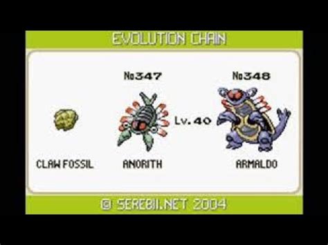 pokemon emerald best fossil.